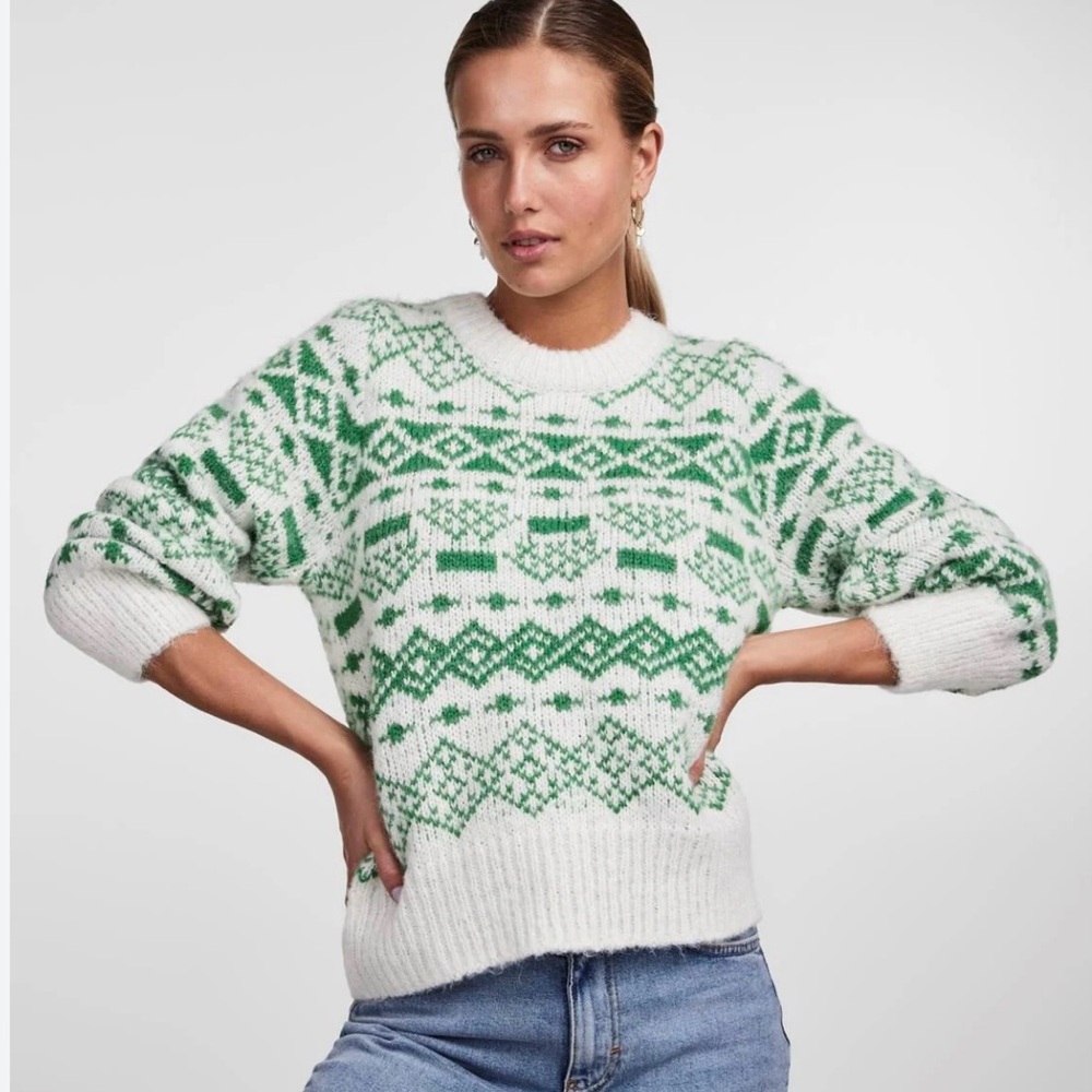 PIECES Jianna Knitted Crew Neck Sweater XL